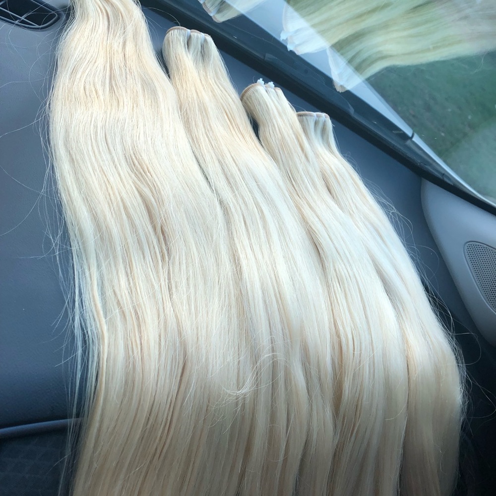 Pure Virgin Human Hair (Raw) color 613hair - Picture 1 of 4